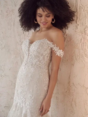 Maggie Sottero LENNON (22MC913A01 - Plunging Neckline) #1 All Ivory (gown with Ivory Illusion) thumbnail