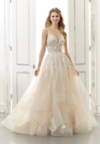 Morilee 2176 #3 Ivory/Champagne/Honey thumbnail