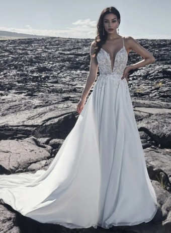 Calla Blanche 120207 #5 default Ivory (gown with Ivory Illusion) thumbnail