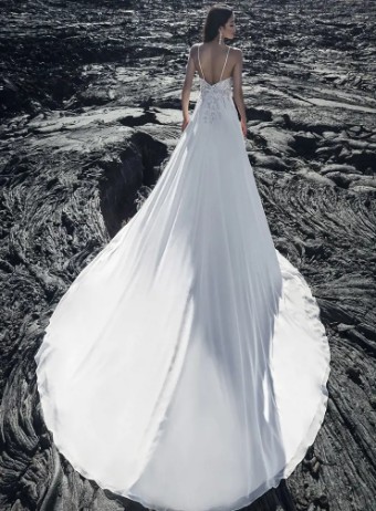 Calla Blanche 120207 #6 Ivory (gown with Ivory Illusion) thumbnail